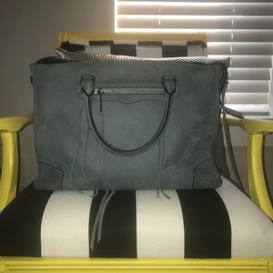 Rebecca Minkoff Baby Blue Suede Regan Satchel